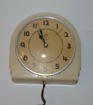 Art Deco Telechron Kitchen Wall Clock 7