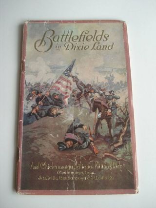 Battlefields In Dixie Land Illustrated Book Chickamauga Natl Military Park