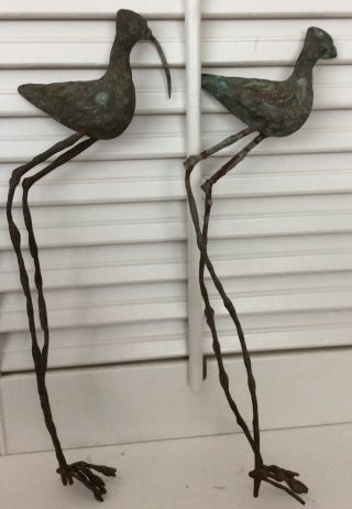 Curtis C.  Jere Bronze Sandpiper Birds,  Vintage,  Mid 1960’s Art 2