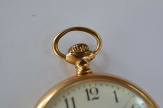 Antique WALTHAM Gold Plated Pocket Watch,  46 mm in size 3