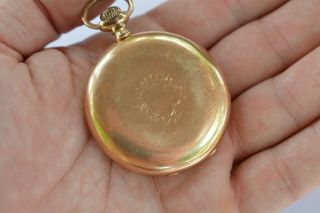 Antique WALTHAM Gold Plated Pocket Watch,  46 mm in size 7
