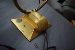 Vintage 1950 ' s Art Deco Jefferson Golden Hour Mystery Clock 5