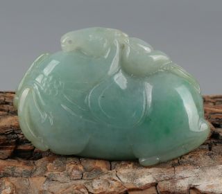Chinese Exquisite Hand - carved jadeite jade horse Pendant 3
