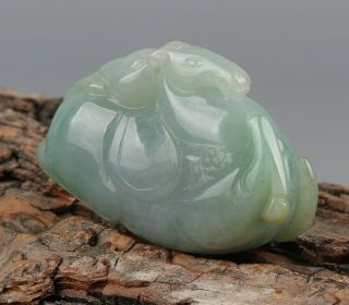 Chinese Exquisite Hand - carved jadeite jade horse Pendant 4