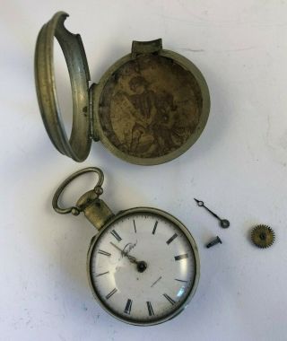 Antique Verge Fusee Pocket Watch Norton