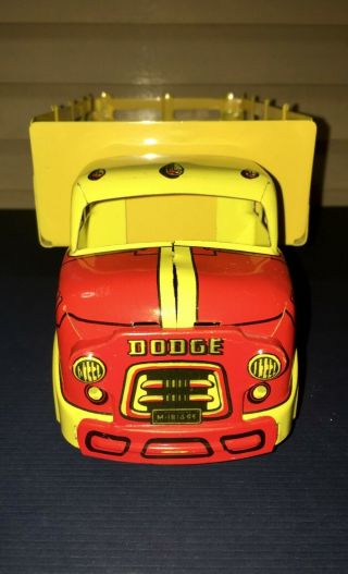 Vintage Marx Tin Litho Dodge Farm Stake Truck Toy Collector Quality 12 " L Immacu