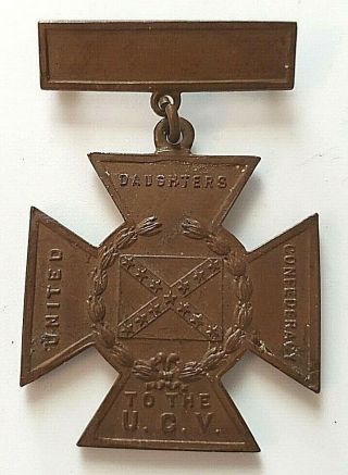 Southern Cross Of Honor - Daughters Of The Confederacy Medal