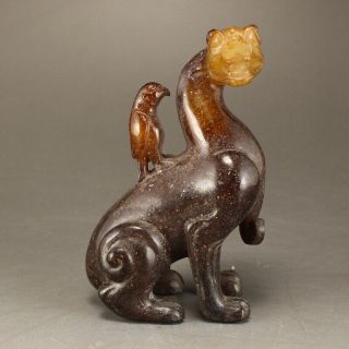 Exquisite Chinese Jade Xinjiang Hetian Jade Old Jade And Beast Ornaments 302