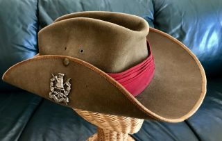 Authentic 1st / 15th Royal South Wales Lancers Military Hat With Badge