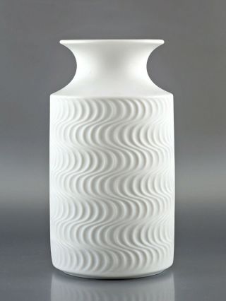 German Op Pop Art 22 - Kaiser 60 - 70s Vasarely Psychedelic Bisque Porcelain Vase