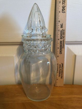 Vintage Dakota Tiffen Glass Drug Store Pharmacy Apothecary Candy Jar