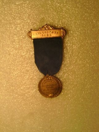 1898 Cincinnatti Ohio Gar Ex Prisoner Of War Civil War Veteran Reunion Medal