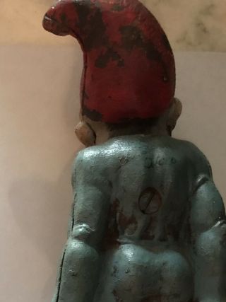 Gnome Doorstop Cast Iron Hubley 7