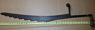Vintage Hay Fodder Knife/saw Or Ice Saw W/ 2 Handles 36 " Long