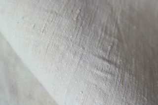 FRENCH ANTIQUE CHANVRE HEMP SHEET HAND LOOMED HOMESPUN MONOGRAM C4 3