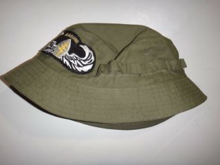 Vietnam War Us Army 1st Special Forces Group Airborne Green Od Boonie Hat