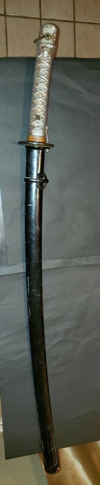 WW2 JAPANESE ARMY OFFICER ' S SWORD NCO KATANA COLLECTIBLE MILITARY NIHONTO 12