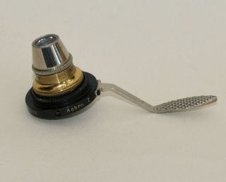 Metallurgical Objective Lens For Brass Microscope - C.  Reichert.  2