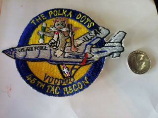Vietnam War ? Usaf Air Force The Polka Dots 45th Tac Recon Patch