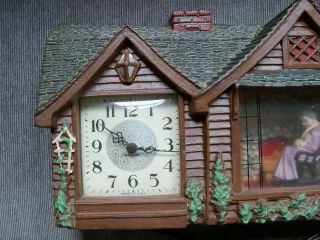 Haddon Products Home Sweet Home 1950 ' s Novelty Electric Clock 3