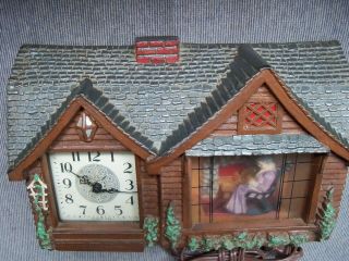Haddon Products Home Sweet Home 1950 ' s Novelty Electric Clock 5