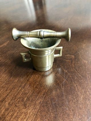 Vintage APOTHECARY PHARMACIST Solid Brass 4.  5 