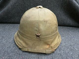 Wwii Japanese Army Tropical Sun Helmet - - Kanji Markings - 1941