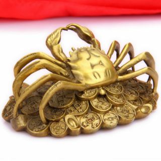 China Feng Shui Decoration Copper Crab Money,  Lucky Evil Evil Spirit Home Furnis