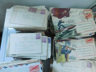 OVER 1000 WWII CORRESPONDENCE LETTERS TO AND FROM CHARLES HOBEL STURGIS MICHIGAN 2