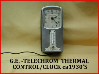 Telechron /g.  E.  Thermal Control Clock.  - Steampunky Very Cool -