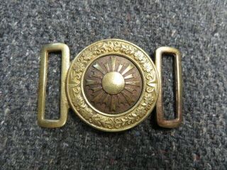 Wwii Japanese Army Officer Sword Belt Buckle - -