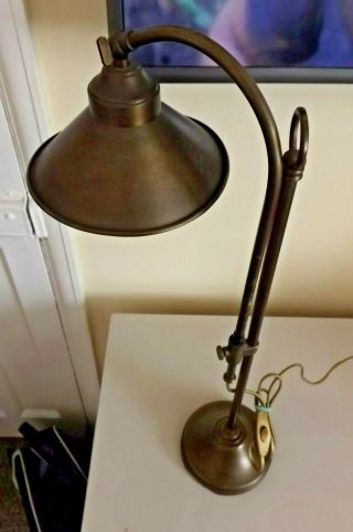 Vintage Spanish Metal Tole/table/desk Lamp - Electric