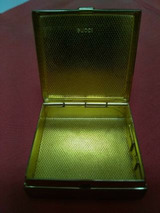 GUCCI PILL BOX / Dispenser - Vintage - Rare - AUTHENTIC - HAND CRAFTED 2