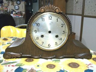 Vintage German Junghans Mantle Clock Case Germany