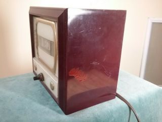 Vintage TELE - VISION Numechron Tymeter Clock w/ Rotating Numbers TV Model - 6