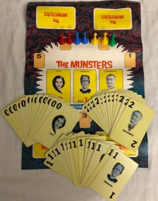 RARE 1964 Munsters Card Game BLONDE HAIR EDDIE Milton Bradley 4