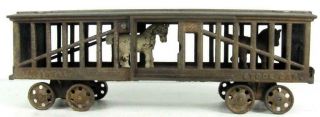 Ideal Stock Car Antique Cast Iron Train 1903