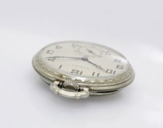 12s 19j Dudley Masonic Model 3 pocket watch in a WGF display back case 3