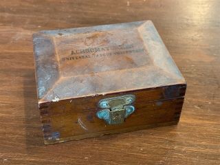 Antique Box For A Pocket Microscope With Slide,  Made In Germany