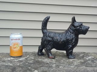 antique HUBLEY cast iron SCOTTISH TERRIER doorstop STATUE door stop 2