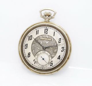 RARE 14s 19j Dudley Model 1 pocket watch in a 14k case rare pine cone motif dial 2