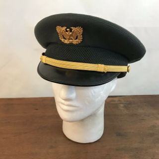 Vietnam Era Usgi Us Army Class A Wool Service Dress Hat Cap Serge Ag - 44 (7 1/4)