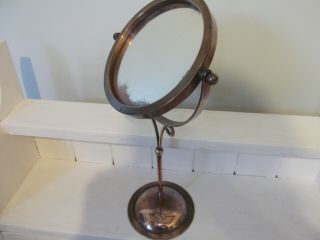 Antique Art & Crafts Copper Mirror Dressing Table