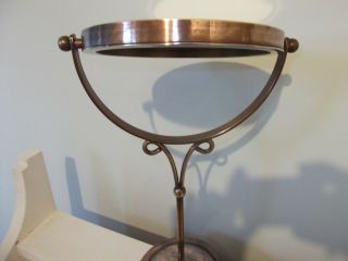 Antique Art & Crafts Copper Mirror Dressing Table 3
