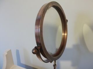 Antique Art & Crafts Copper Mirror Dressing Table 8