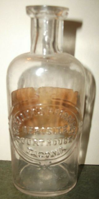Antique Apothecary Bottle,  From Sheller 