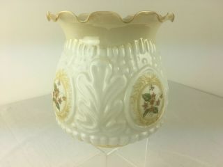 Glass Oil Lamp Shade - Vintage - For A Oil Lamp or Converted Lamp 2