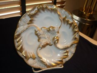 Haviland Limoges 4 Well Oyster Plate