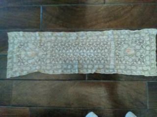 Antique Normandy Lace With Petit Point