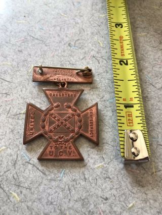Southern Cross Of Honor Daughters Of The Confederacy Medal